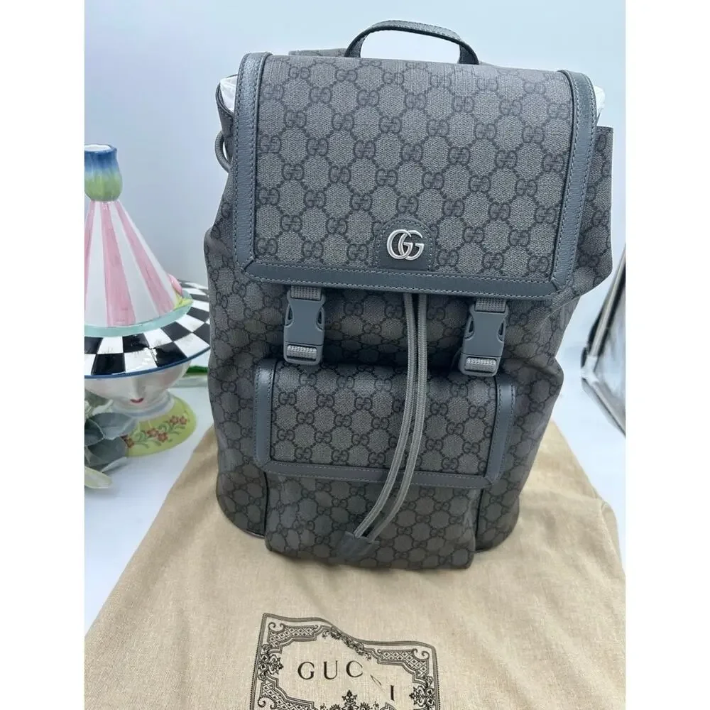 Unisex, Gucci, GG Supreme canvas backpack made in Italy NWT